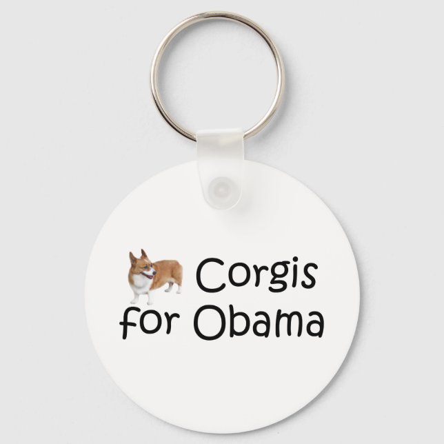 Chaveiro Corgis para Obama (Frente)