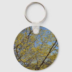 Chaveiro Cornelian Cherry Dogwood e Blue Sky Floral