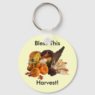 Chaveiro Cornucopia beneficiente da colheita