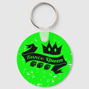 Chaveiro Coroa da rainha de Bunco e fita dos dados -