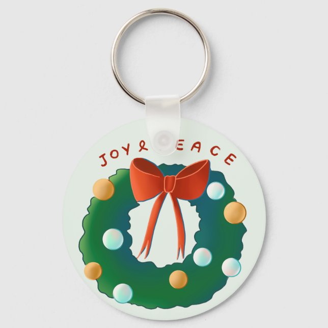 Chaveiro Coroa de Natal (Frente)