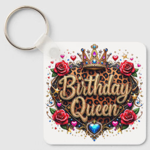 Chaveiro Coroa de Rainha de Aniversário Glam