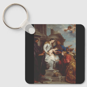 Chaveiro Coroação de Santa Rosália por Anthony van Dyck