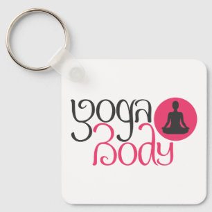 Chaveiro Corpo De Ioga Com Gráfico De Dose De Yoga