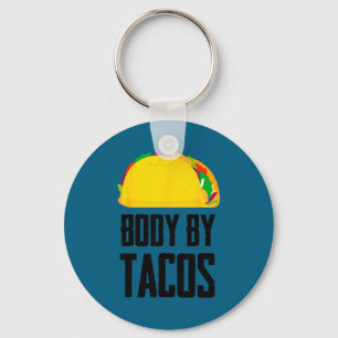 Chaveiro Corpo feito por tacos festa mexicana engraçada 