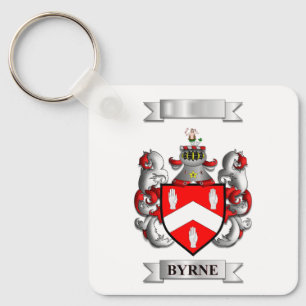 Chaveiro Corrente Byrne Sobrenome e Escudo