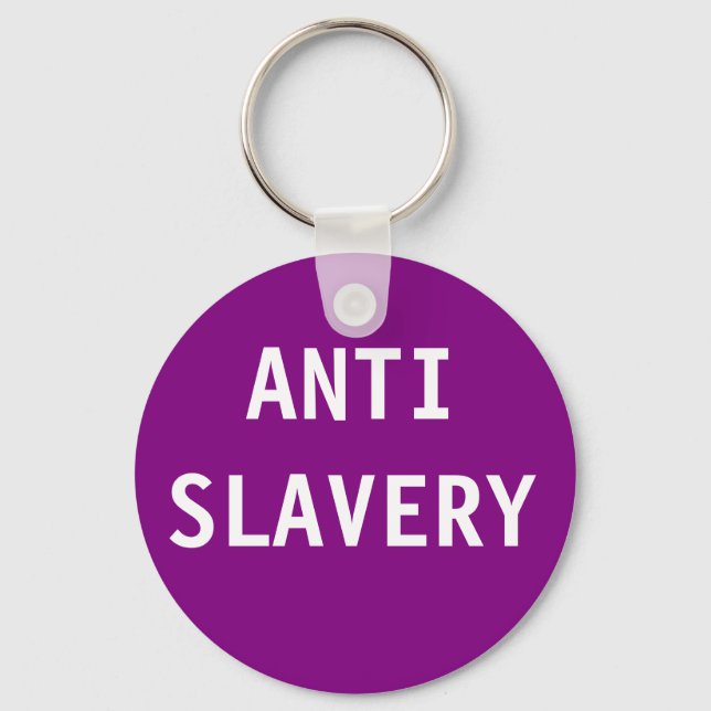 Chaveiro Corrente-chave Anti-Escravidão Roxo (Frente)