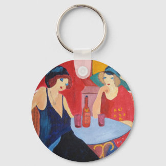 Chaveiro Corrente chave com mulheres no café