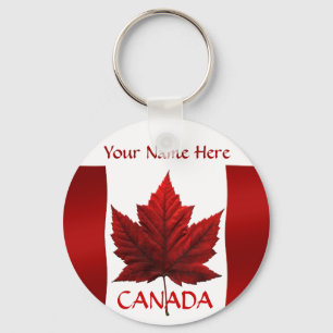 Chaveiro Corrente chave da bandeira de Canadá da corrente