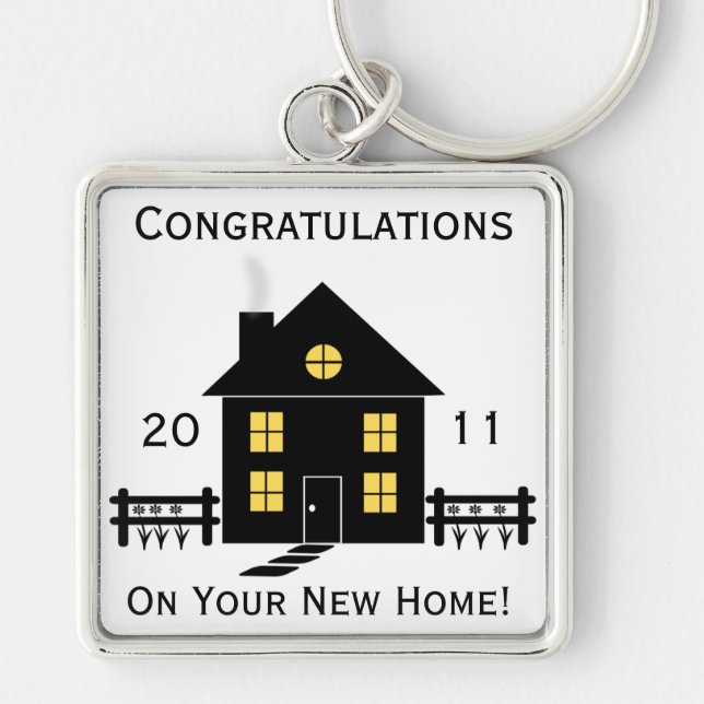 Chaveiro Corrente chave da casa Home nova dos parabéns (Frente)