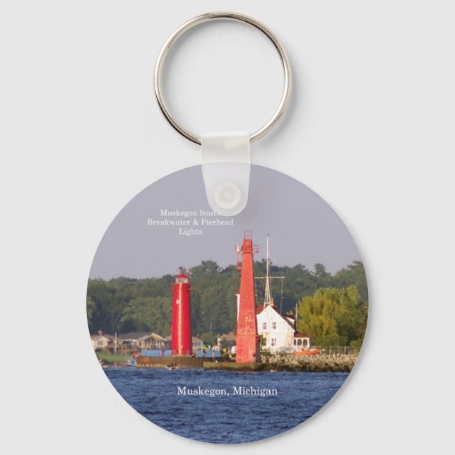 Chaveiro Corrente chave das Luzes de Entrada Muskegon (Frente)