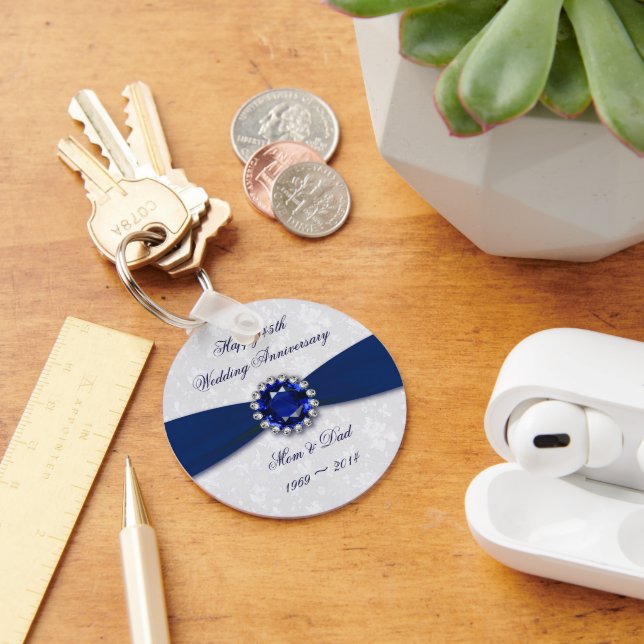 Chaveiro Corrente-chave de aniversário de casamento do soft (Mesa)