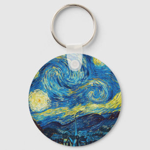 Chaveiro Corrente chave de noite estrelado de Van Gogh