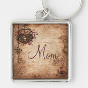 Chaveiro Corrente chave do coração, do fechamento & da