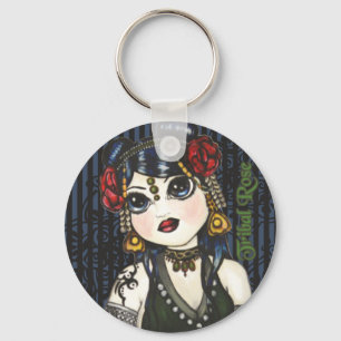 Chaveiro Corrente-chave do dançarino da barriga tribal Rosa