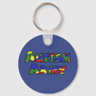 Chaveiro Corrente chave do exército do autismo