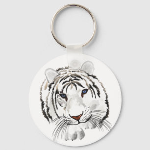 Chaveiro Corrente chave do tigre branco