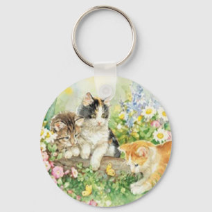 Chaveiro Corrente chave dos gatinhos bonitos
