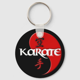 Chaveiro Corrente chave escura de Yin Yang do karaté