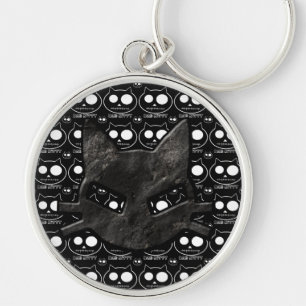 Chaveiro Corrente chave gótico do preto mau dos crânios d