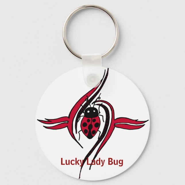 Chaveiro Corrente chave Lady Bug (Frente)
