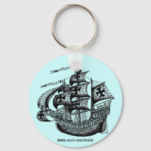Chaveiro Corrente chave legal alta de arte gráfica de navi
