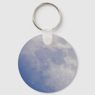 Chaveiro Corrente chave lua azul
