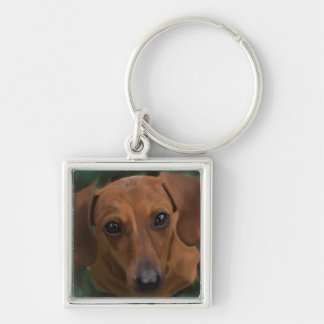 Chaveiro Corrente chave quadrada do Dachshund