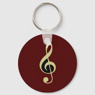 Chaveiro Corrente chave real de Clef de triplo