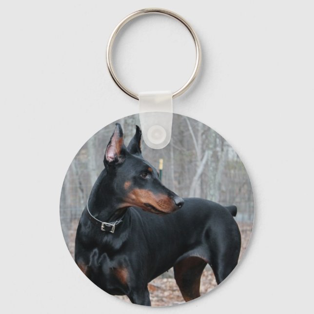 Chaveiro Corrente de chave Classic Doberman (Frente)