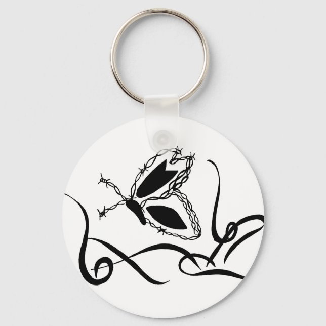 Chaveiro Corrente de chave da borboleta (Frente)