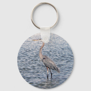 Chaveiro Corrente de chave de água do Heron Azul