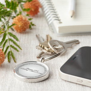 Chaveiro Corrente de Chave de Aniversário de Casamento 25