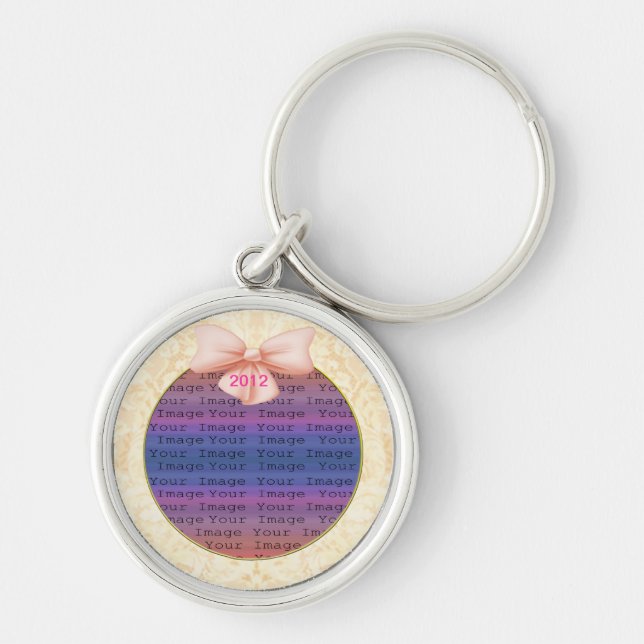 Chaveiro Corrente de chave de casamento do Arco rosa (Frente)