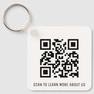 Chaveiro Corrente de chave de código QR de alumínio para lo