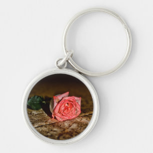 Chaveiro Corrente de chave de fechamento do rosa