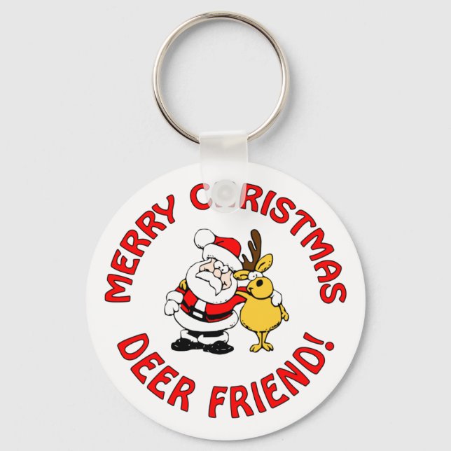 Chaveiro Corrente de chave de Natal "Vestido Amigo" (Frente)