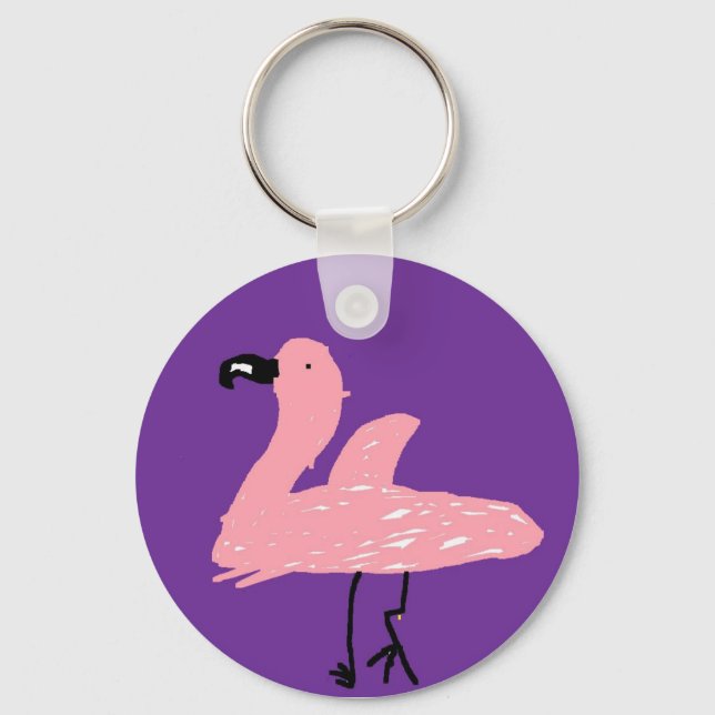 Chaveiro Corrente de chave Flamingo (Frente)