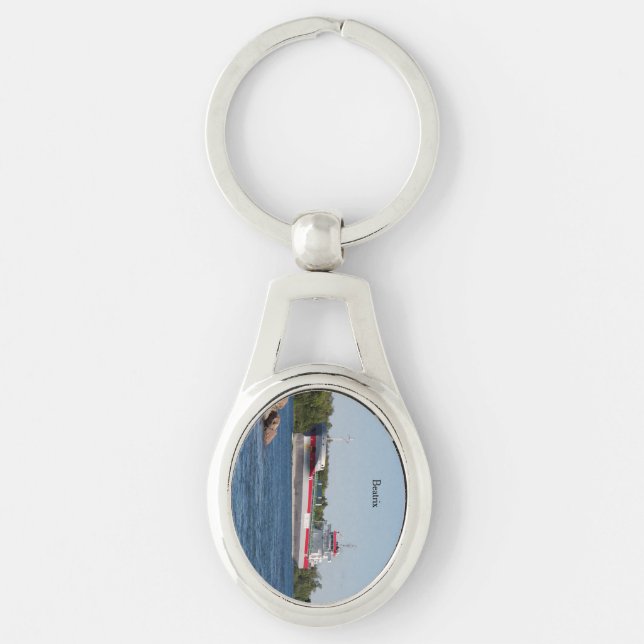 Chaveiro Corrente de chave metálica Beatrix (Frente)