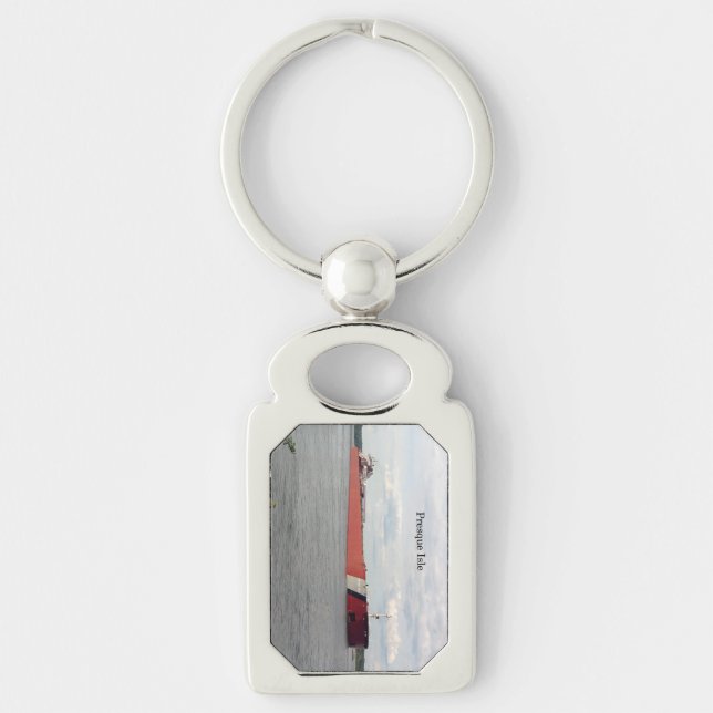 Chaveiro Corrente de chave metálica da ilha anterior (Frente)