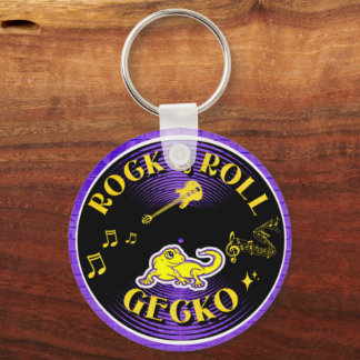 Chaveiro Corrente de chave Rock & Roll Gecko