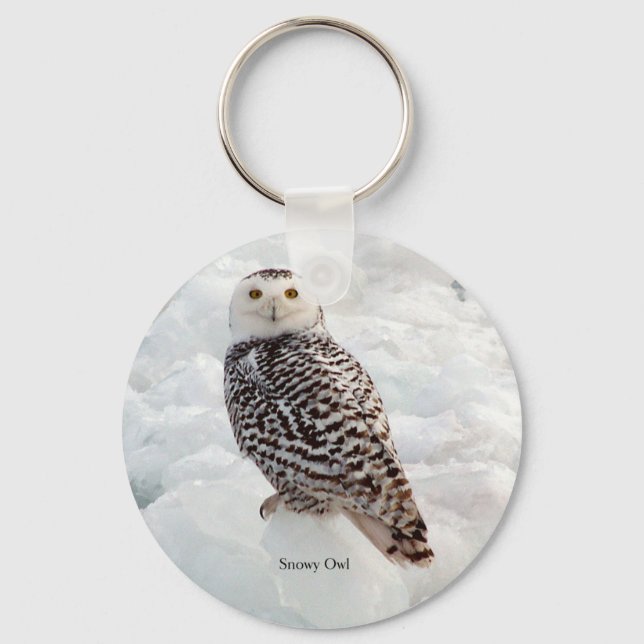 Chaveiro Corrente de chave Snowy Owl (Frente)
