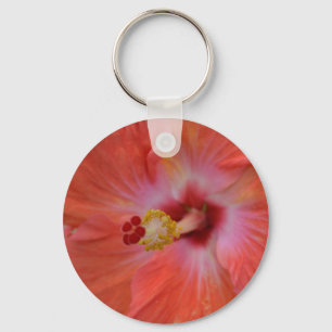 Chaveiro Corrente de Chaves de Hibisus Laranja