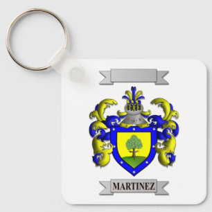 Chaveiro Corrente de Chaves Escudo de Família Martinez em A