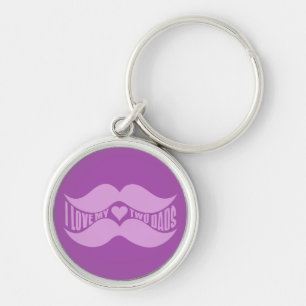 Chaveiro Corrente de chaves personalizadas Pink Mustaches