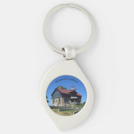 Chaveiro Corrente de metal do Farol da cidade de Michigan