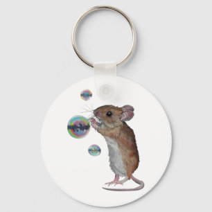 Chaveiro Corrente de mouse e bolhas