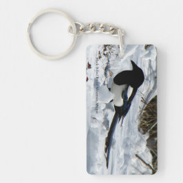 Chaveiro Corrente de retângulo de Rocky Mountain Magpie