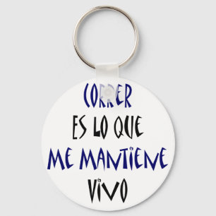 Chaveiro Correr Es Lo Que Me Mantiene Vivo