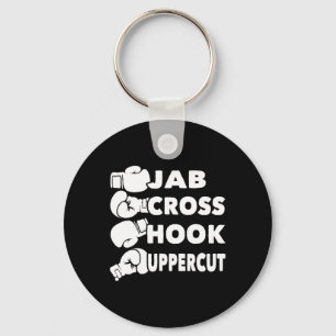 Chaveiro Corte superior do gancho de cruz do jab - Boxer do